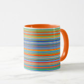 Multicolor Striped Pattern Mok (Voorkant rechts)