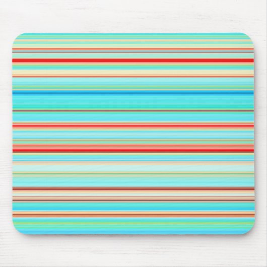 Multicolor Striped Pattern Muismat (Voorkant)