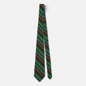 Multicolor Striped Pattern Stropdas (Voorkant)