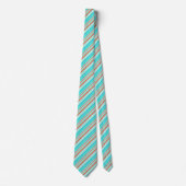 Multicolor Striped Pattern Stropdas (Voorkant)