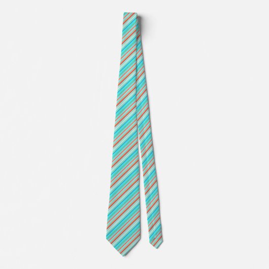 Multicolor Striped Pattern Stropdas (Voorkant)