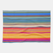 Multicolor Striped Pattern Theedoek (Horizontaal)