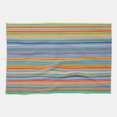 Multicolor Striped Pattern Theedoek (Horizontaal)