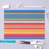 Multicolor Striped Pattern Tissuepapier (Craft)