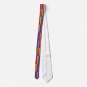 Multicolor Striped Stropdas (Achterkant)
