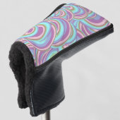 Multicolor Swirls Pattern Golfheadcover (3/4 voorkant)
