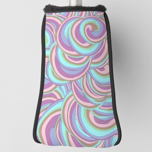 Multicolor Swirls Pattern Golfheadcover (Draai 90)