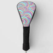 Multicolor Swirls Pattern Golfheadcover (Voorkant)