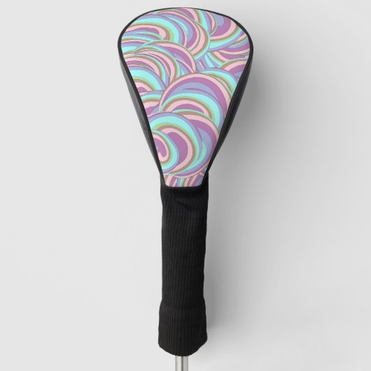 Multicolor Swirls Pattern Golfheadcover (Voorkant)