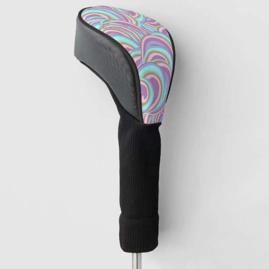 Multicolor Swirls Pattern Golfheadcover (Schuin)