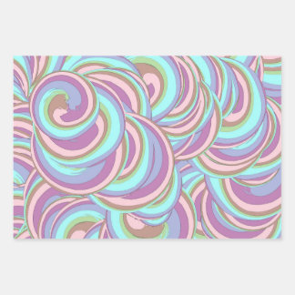 Multicolor Swirls Pattern Inpakpapier Vel