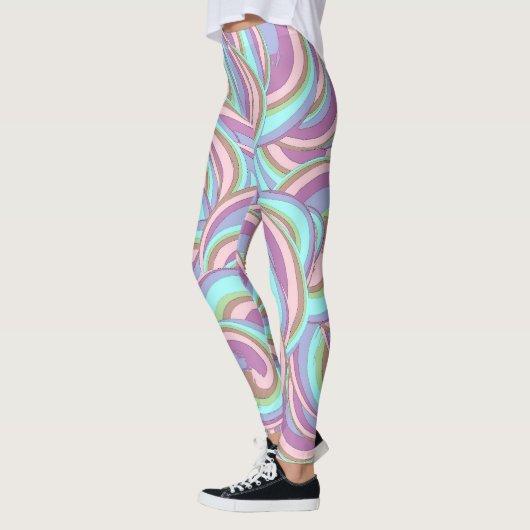 Multicolor Swirls Pattern Leggings (Links)