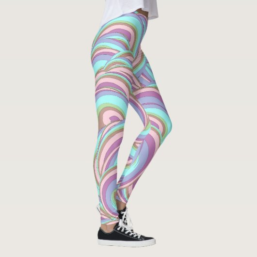 Multicolor Swirls Pattern Leggings (Rechts)
