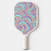 Multicolor Swirls Pattern Pickleball Paddle (Achterkant)