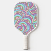 Multicolor Swirls Pattern Pickleball Paddle (Voorkant)