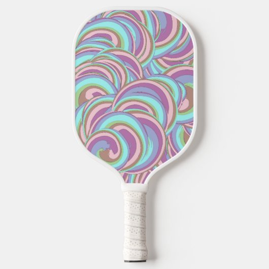 Multicolor Swirls Pattern Pickleball Paddle (Voorkant)