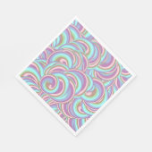 Multicolor Swirls Pattern Servet (Hoek)