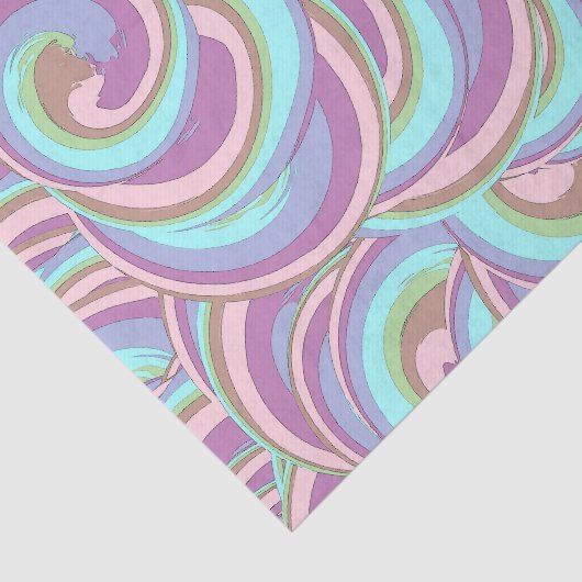 Multicolor Swirls Pattern Tissuepapier (Detail)