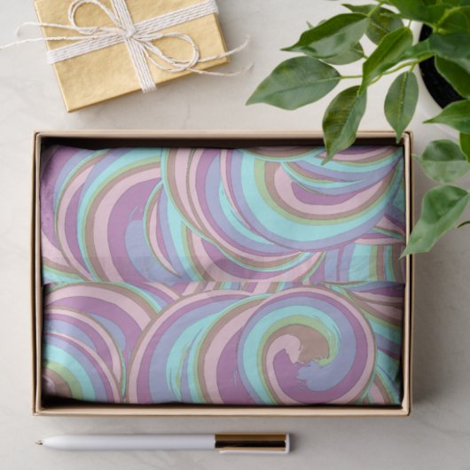Multicolor Swirls Pattern Tissuepapier (Geschenk)