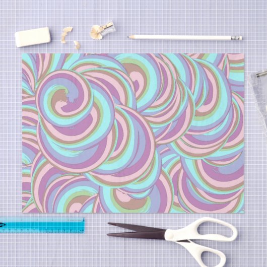 Multicolor Swirls Pattern Tissuepapier (Craft)