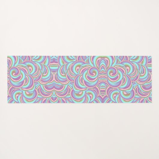 Multicolor Swirls Pattern Yogamat (Achterkant (horizontaal))