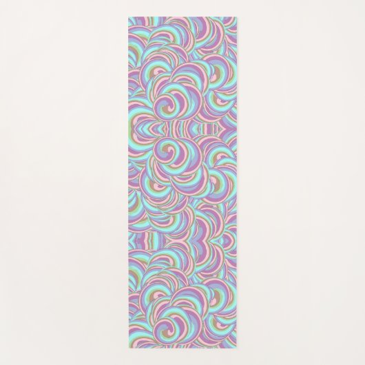 Multicolor Swirls Pattern Yogamat (Voorkant)