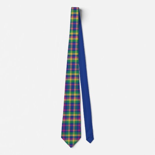 Multicolor tartan stropdas (Voorkant)