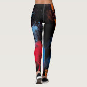 Multicolor textuur leggings (Achterkant)