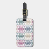 Multicolor Tiles Bagagelabel (Voorkant verticaal)