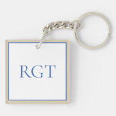 Multicolor Tiles w/ Initials Sleutelhanger (Achterkant)