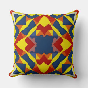 Multicolor Tribale Geometrische Krachtige Moderne Kussen