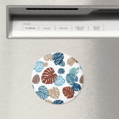 Multicolor tropische bladeren 11 magneet (Insitu (Vaatwasser))