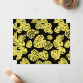 Multicolor tropische bladeren 7 notitiekaartje (Voorkant / Achterkant in situ)