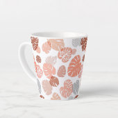 Multicolor tropische bladeren 9 latte mok (Linkerhoek)