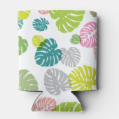 Multicolor tropische bladeren blikjeskoeler (Achterkant)