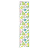 Multicolor tropische bladeren korte tafelloper (Voorkant)