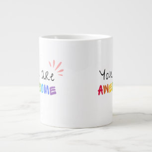 Multicolor Vibrant Mots Positifs Spécialité Mug
