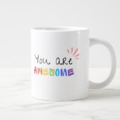 Multicolor Vibrant Mots Positifs Spécialité Mug (Droite)