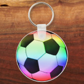 Multicolor Voetbal Sleutelhanger (Voorkant)