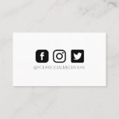 MultiColor Waterverf Brush Stroke Loyalty Visitekaartje (Achterkant)