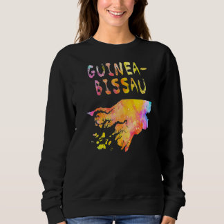 Multicolor Waterverf Guinee-Bissau Map Digital Ar Trui