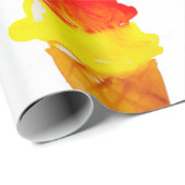 Multicolor Waterverf Ice Cone Colorful Cadeaupapier (Rol Hoek)