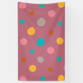 Multicolor Waterverf Stippen 5 Spandoek (Verticaal)