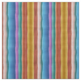 Multicolor Waterverf Stripes Patroon Stof