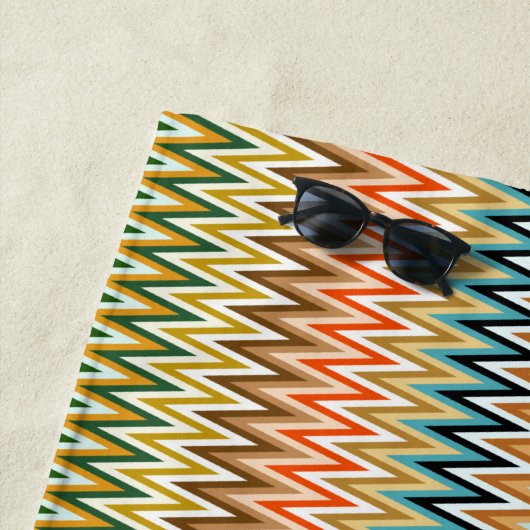 Multicolor Wavy Pattern Strandlaken (In situ)