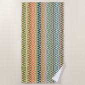Multicolor Wavy Pattern Strandlaken (Voorkant)