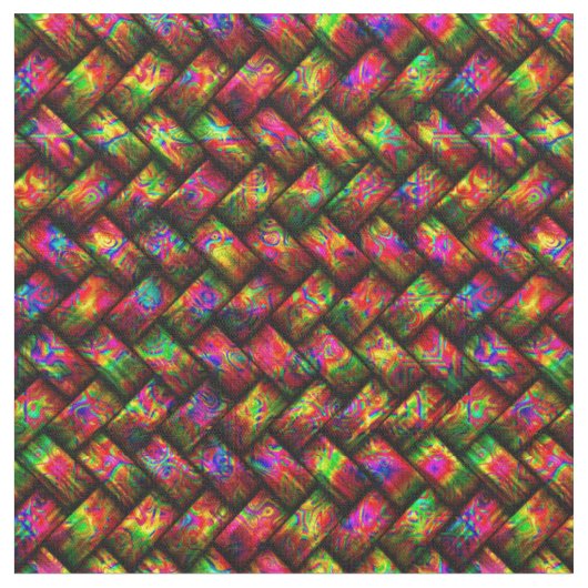Multicolor Weave 1 aangepaste stof (Close Up)