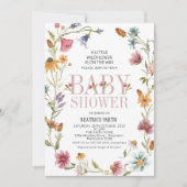 Multicolor Wildflower Breed Baby shower Kaart (Voorkant)