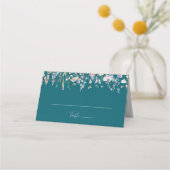 Multicolor Wildflower Green Wedding Place Card (Voorkant)