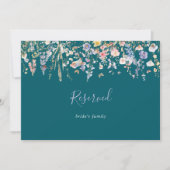 Multicolor Wildflower Green Wedding Reserved Sign (Voorkant)